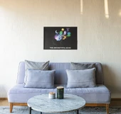 Arketipsel Yankı Çerçeveli Tablo  Psikoloji Sanatı Bilinç ve Kolektif Bilinçdışı Dekoru  30x42 cm - 2