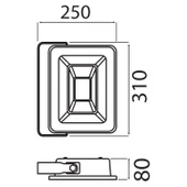 HOROZ PARS-200W BEYAZ LED PROJEKTÖR thumbnail 2