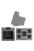 Ferre Flowart SS Serisi gri ankastre set (d079+ss038+qms63cpr) - 1