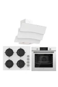Ferre Luxury Editone beyaz Mega Ankastre Set (qms63cb + cs206 + d024) - 1