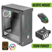 Green Z5 Surena ARGB Gaming Bilgisayar Kasası 700W 80+ Bronze PSU Dahil - 1