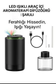 Araç İçi Koku ve Işık Sistemi Yıldızlı Gökyüzü Efekti Şarjlı Araç Parfüm Dağıtıc 50 mL - 1