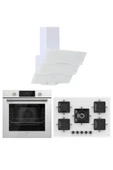 Ferre Flowart SS Serisi beyaz ankastre set (d078+ss036+qms63cb) - 1