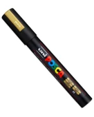 Uni Posca Su Bazlı Poster Markörü Metalik Altın 1.8 2.5mm PC5M thumbnail 2