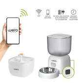 Wero 2in1 Akıllı Kedi ve  Köpek Mama Kabı ve Su Pınarı Seti Wi-Fi Kontrollü Otomatik Besleme - 1