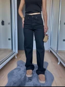 Kadın Straıght Jean Siyah thumbnail 1
