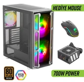 Green Griffin G6 ARGB Gaming Bilgisayar Kasası 700W 80+ Bronze PSU Dahil - 1