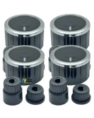 Ukinox Düğme 4 lü Takımı Ankastre Set Üstü Ocak Düğmesi thumbnail 1