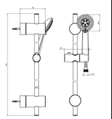 Ar Fia Hareketli Sürgülü Duş Seti Üç Fonksiyonlu 102146045 - 2