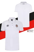 Beşiktaş Orijinal Lisanslı Polo Yaka Beyaz T-Shirt Bjk Kartal Baskılı Hediyelik Ahşap Kutulu thumbnail 2