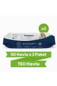 Giggles Vücut Temizleme Havlusu 50'li 3 Paket 150 Adet Havlu - 1