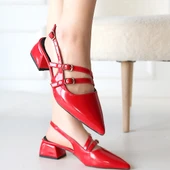Yiani Kırmızı Rugan Topuklu Ayakkabı thumbnail 4