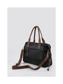 Muert Siyah Cilt Omuz Askılı El Çantası thumbnail 4