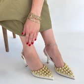 Makay Bej Rugan Topuklu Ayakkabı thumbnail 4