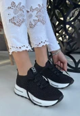 Cilla Siyah Triko Boncuk İşlemeli Spor Ayakkabı thumbnail 3