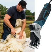 500W 80mm Elektrikli Koyun Keçi Hayvan Beiyuan Bıçaklı Kırkma Kırpma Kesme Makinası Makinesi Cihazı thumbnail 3