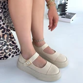 Lunni Bej Keten Spor Ayakkabı thumbnail 4