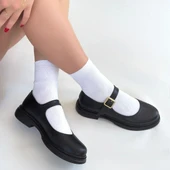 Yokox Siyah Cilt Oxford Ayakkabı thumbnail 4