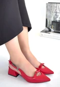 Rewat Kırmızı Cilt Topuklu Ayakkabı thumbnail 3