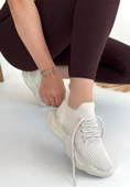 Henta Bej Triko Bağcıklı Spor Ayakkabı - 1