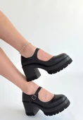 Dlor Siyah Cilt Dolgu Topuk Ayakkabı thumbnail 1