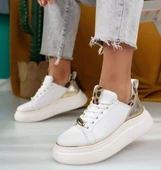 Jista Beyaz Cilt Bağcıklı Spor Ayakkabı thumbnail 4