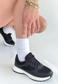 Slar Siyah Cilt Bağcıklı Spor Ayakkabı thumbnail 1