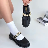 Okira Siyah Cilt Oxford Ayakkabı thumbnail 4