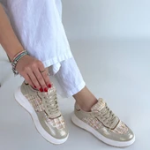 Hawer Bej Cilt Bağcıklı Spor Ayakkabı thumbnail 4