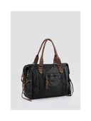 Muert Siyah Cilt Omuz Askılı El Çantası thumbnail 3