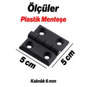 Plastik 50x50 mm 2 ADET Set Yaprak Menteşe Dayanıklı Dolap Çekmece Kapak ve Mobilya Menteşe thumbnail 3