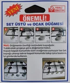 Kumtel Uyumlu Düğme 4 lü Takımı Ankastre Set Üstü Ocak Düğmesi - Siyah (YAYLI) Görselle Eşleştirin thumbnail 4