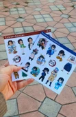 Tanjiro Kamado-2li çıkartma sticker-Inosuke Hashibira-Demon Slayer-etiket parlak kağıt-süsleme-hediye thumbnail 9