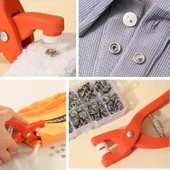 BUFFER® Plastik Çıt Çıt Pensi–Kıyafet, Bebek Önlüğü, Gömlek ve Tekstil Ürünleri İçin Çıtçıt Takma Aleti - 2