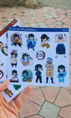 Tanjiro Kamado-2li çıkartma sticker-Inosuke Hashibira-Demon Slayer-etiket parlak kağıt-süsleme-hediye thumbnail 7