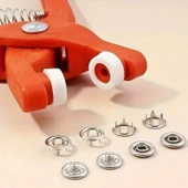 BUFFER® Plastik Çıt Çıt Pensi–Kıyafet, Bebek Önlüğü, Gömlek ve Tekstil Ürünleri İçin Çıtçıt Takma Aleti - 3