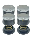 Kumtel Uyumlu Düğme 4 lü Takımı Ankastre Set Üstü Ocak Düğmesi - Siyah (YAYLI) Görselle Eşleştirin thumbnail 1