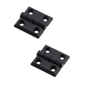 Plastik Yaprak Menteşe 50x50 mm Kalınlık Dayanıklı 2 ADET Set Dolap Çekmece Kapak ve Mobilya Menteşe thumbnail 1