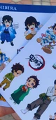 Tanjiro Kamado-2li çıkartma sticker-Inosuke Hashibira-Demon Slayer-etiket parlak kağıt-süsleme-hediye thumbnail 8