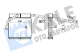 KALORIFER RADYATORU MAZDA B-SERISI / BT-50 FORD RANGER 98-06 (140x165x26) - KALE 355185 - 1