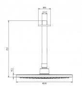 Eca Purity Tavandan Duş Başlığı Tepe Duşu Krom-Beyaz 102145050 - 2