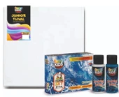 Supertrend Junior Seri Tuval 30x30 Cm. + 60 Cc. x 4 Renk Supertrend Pouring Boya Set - 1