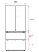 Teka RFD 77825 GBK EU 516 Lt. No Frost Siyah Buzdolabı thumbnail 9