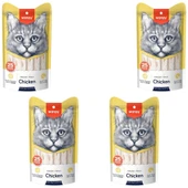 Wanpy Tavuklu Sıvı Kedi Ödülü 25x14 Gr X 4 ADET - 1