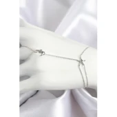 Pirinç Zirkon Taşlı Deniz Atı Ve Yıldız Model Gümüş Renk Şahmeran - 1