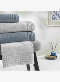 Taç Chain Pure Cotton Pamuk Aile Seti Gri Mavi - 1