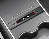 62WTesla Model 3,Y,S,X Uyumlu, USBA  USBC,80 cm Geri Çekilebilir Kablolu Araç Şarj İstasyonu - 4