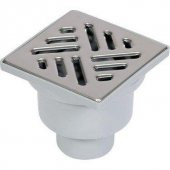 Visam Plastik Çerçeveli 10x10 cm Alttan Çıkışlı Yer Sifonu 751.001 - 1