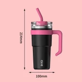 Dodge Trekking Çelik Termos Mug 750Ml Siyah thumbnail 2