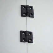 Plastik Yaprak Menteşe 30x30 mm Dayanıklı 2 Adet Set Küçük Dolap Çekmece Kapak Mobilya Menteşe thumbnail 7